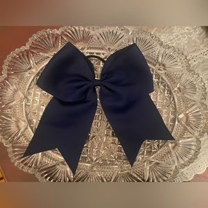 VTG Style Retro 1950’s Rockabilly Pinup Giant Hair Bow Midnight Navy Blue New